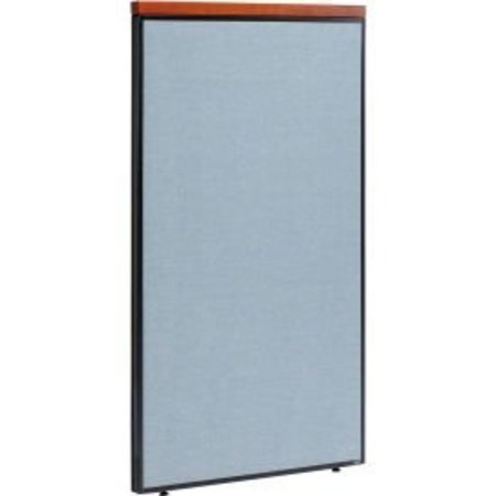 GLOBAL EQUIPMENT Interion    Deluxe Office Partition Panel, 36-1/4"W x 61-1/2"H, Blue 277526BL